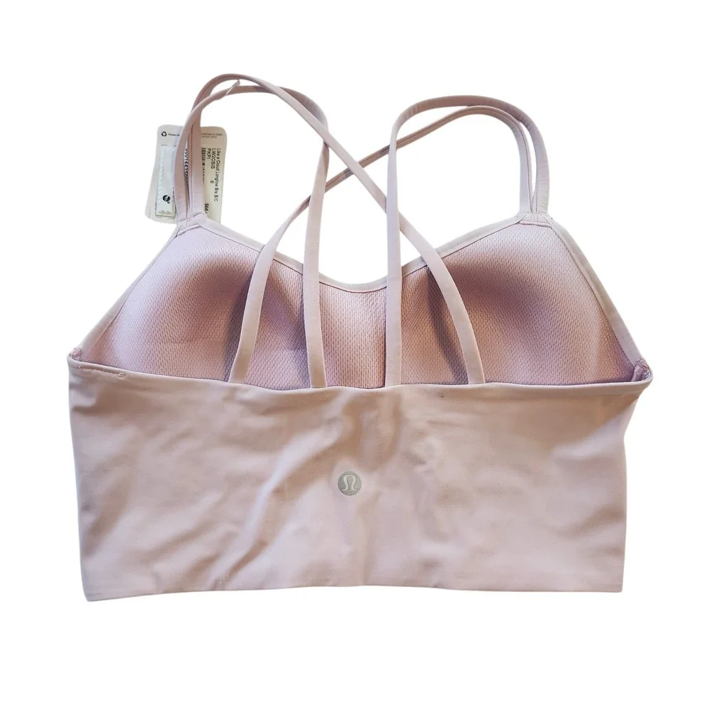 NWT Lululemon Like a Cloud Longline Sports Bra Women's Size 6 B/C Cup Pink Peony